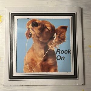 Rock On Puppy 6x6 Wall Decor
